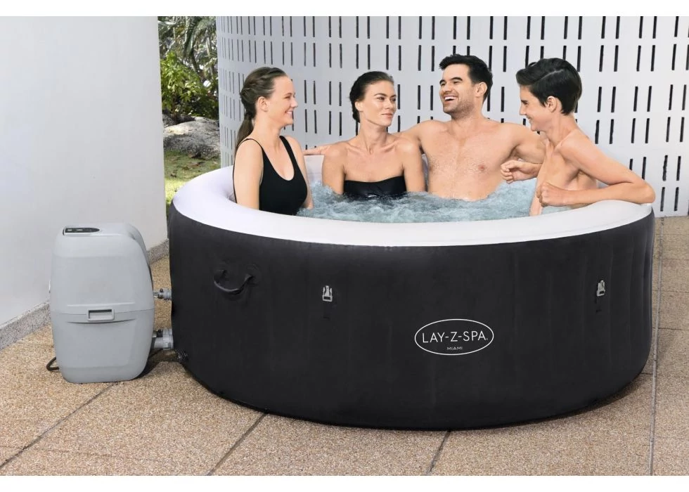 Bestway Lay-Z-Spa Pool Miami felfújható jacuzzi, masszázsmedence 3EXX0633 (HMC 009)