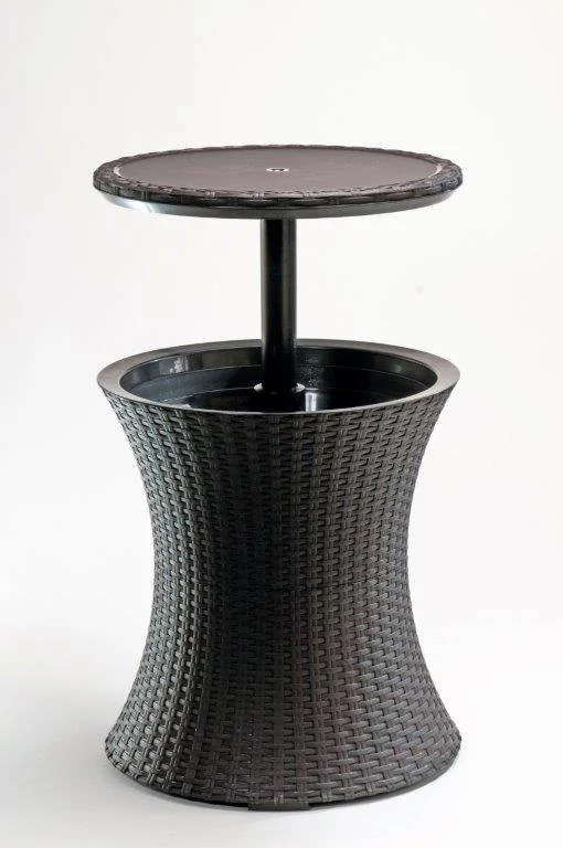 Keter Cool Bar Rattan kerti asztal, whiskey barna szín (610344)