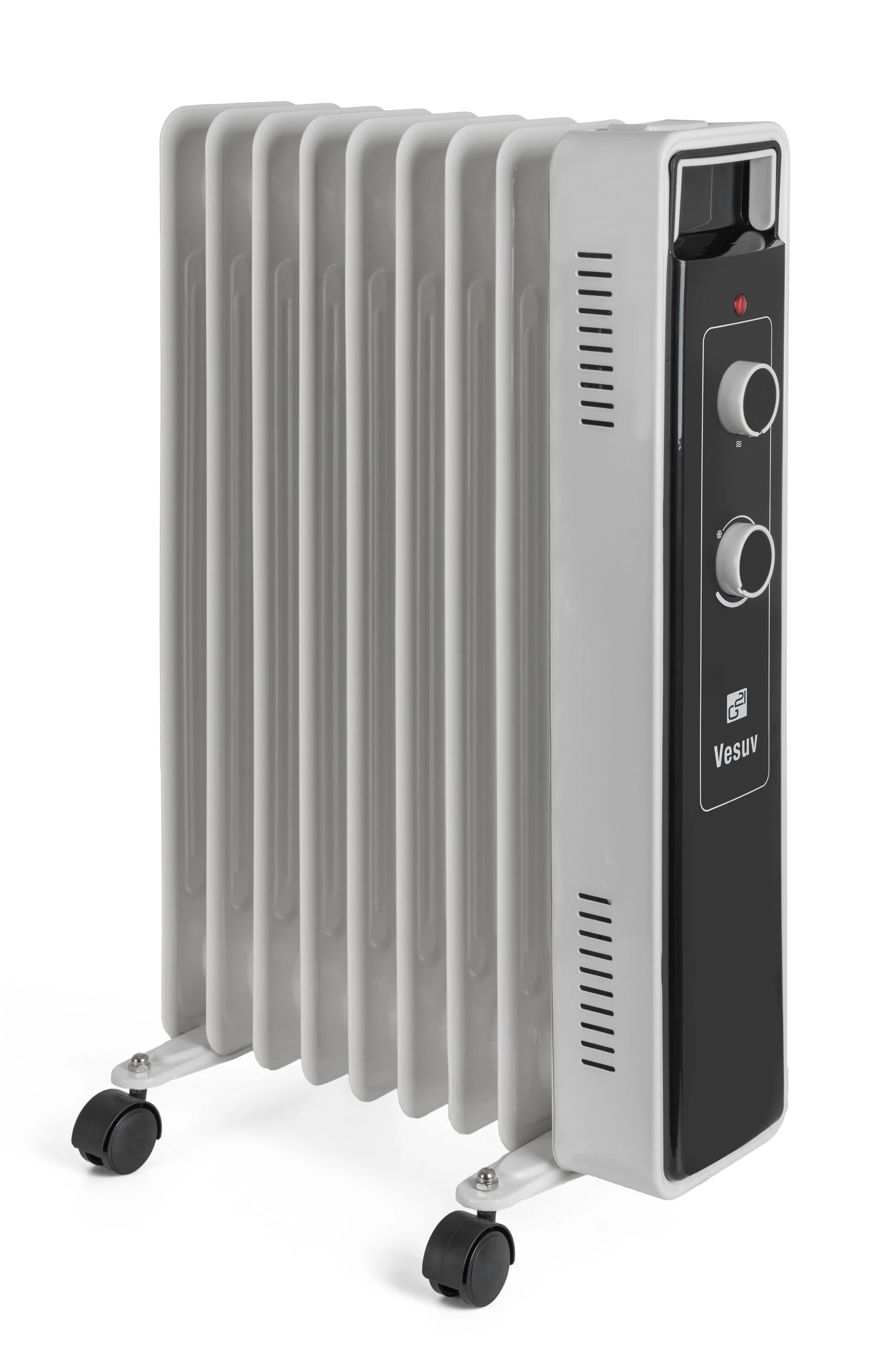 G21 Vesuv olajradiátor fehér, 9 elem, 2000 W (777063)
