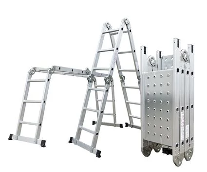 G21 GA-SZ-4x3-3,7M többfunkciós ALUMINIUM létra + dobogó (6390467)