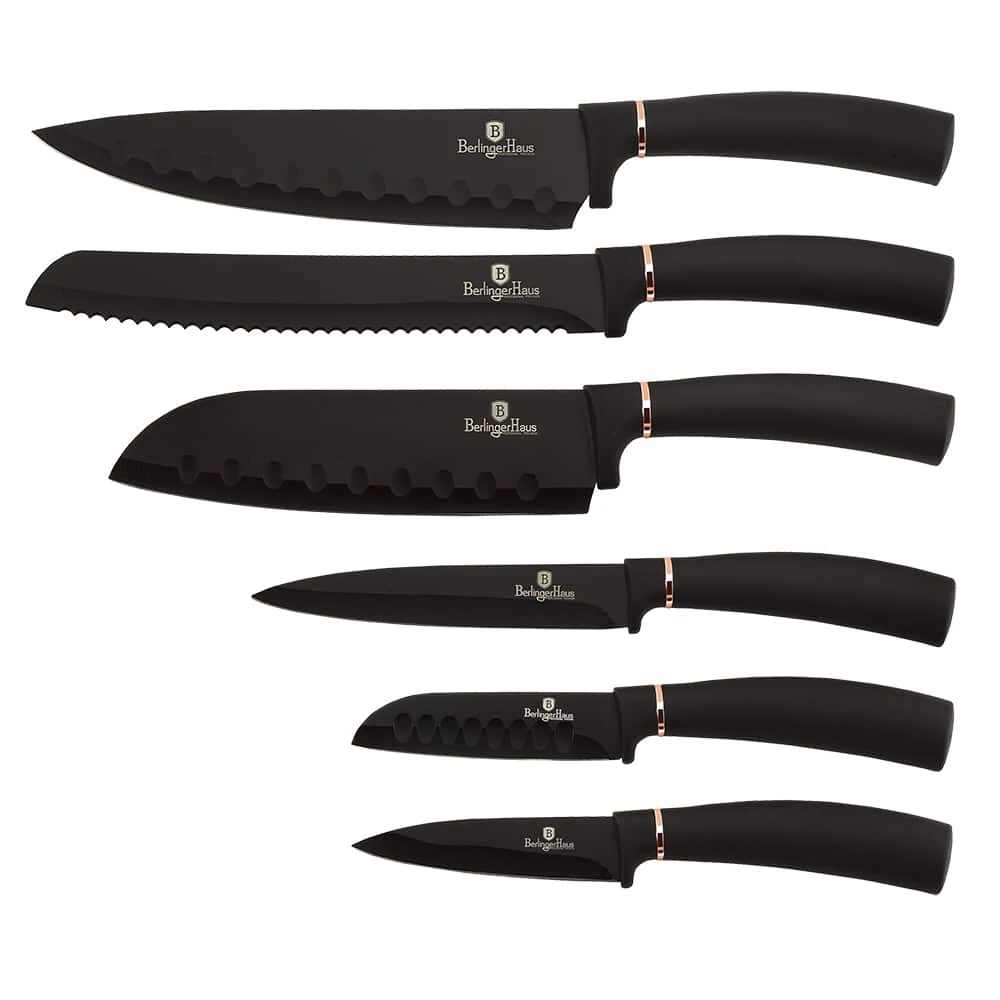 BerlingerHaus 6 részes késkészlet Black Rose Collection  BH/2337N
