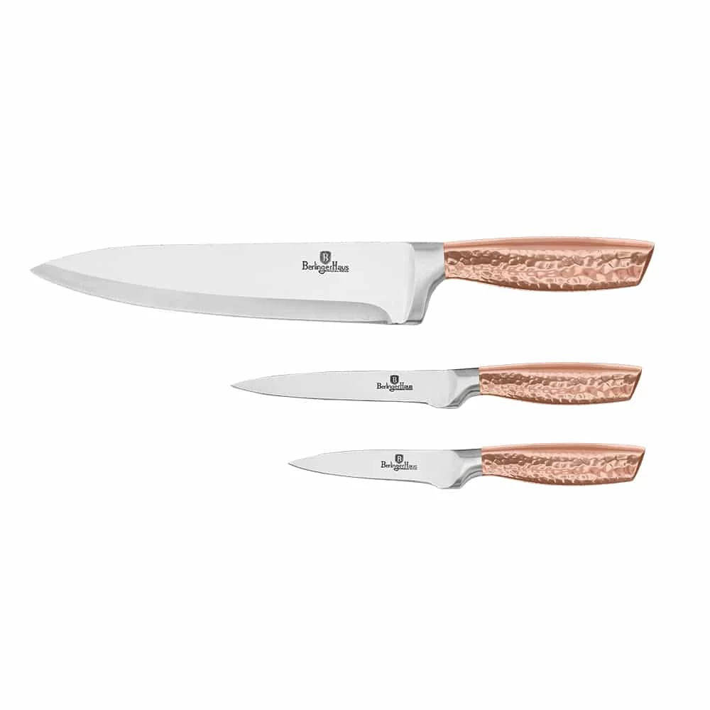 BerlingerHaus 3 részes késkészlet Metallic Line Rose Gold Edition  BH/2493