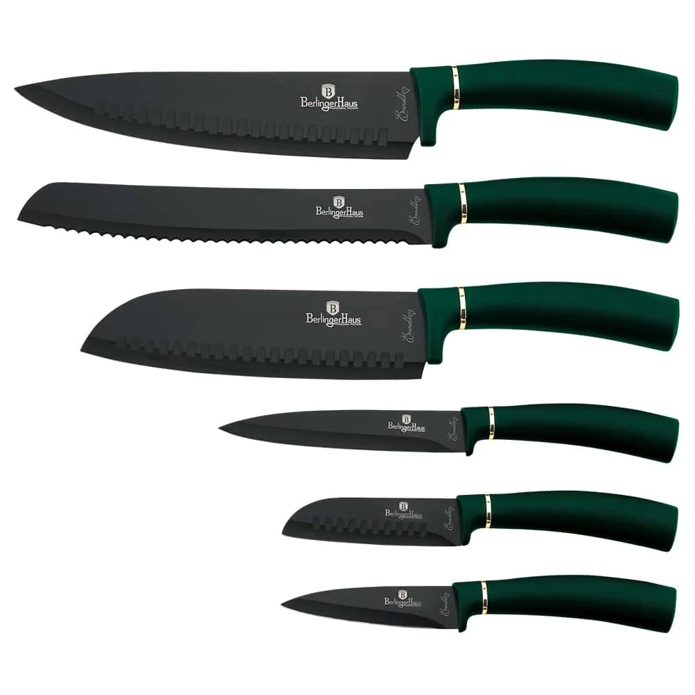 BerlingerHaus 6 részes késkészlet Emerald Collection  BH/2511A