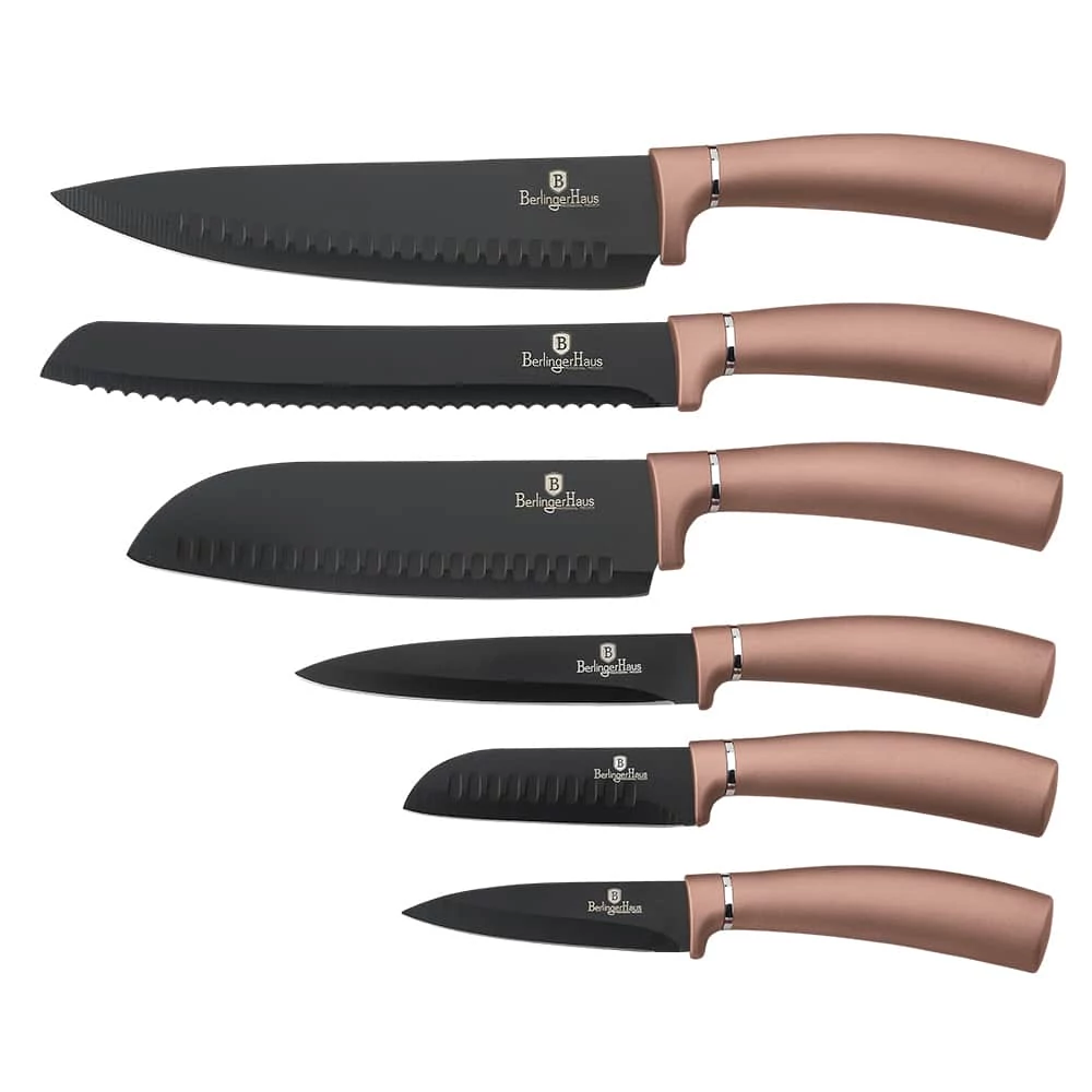BerlingerHaus 6 részes késkészlet Metallic Line Rose Gold Edition  BH/2543N