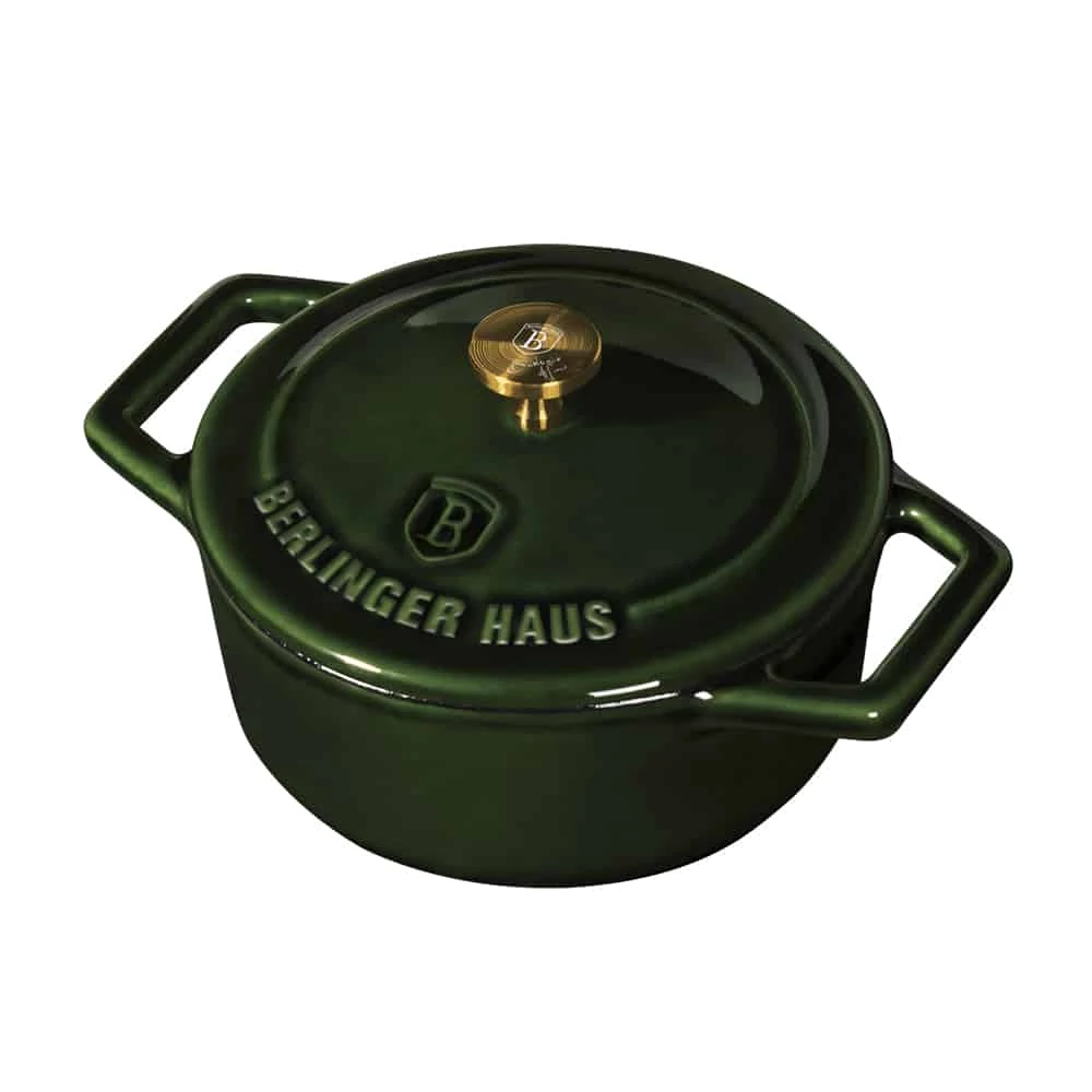BerlingerHaus Mini öntöttvas fazék (12 cm) Emerald Collection  BH/6502