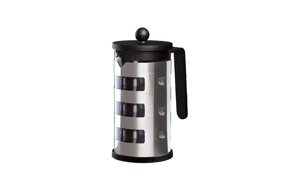 BerlingerHaus Dugattyús kávé- és teafőző (1000 ml) Black Silver Collection  BH/7807