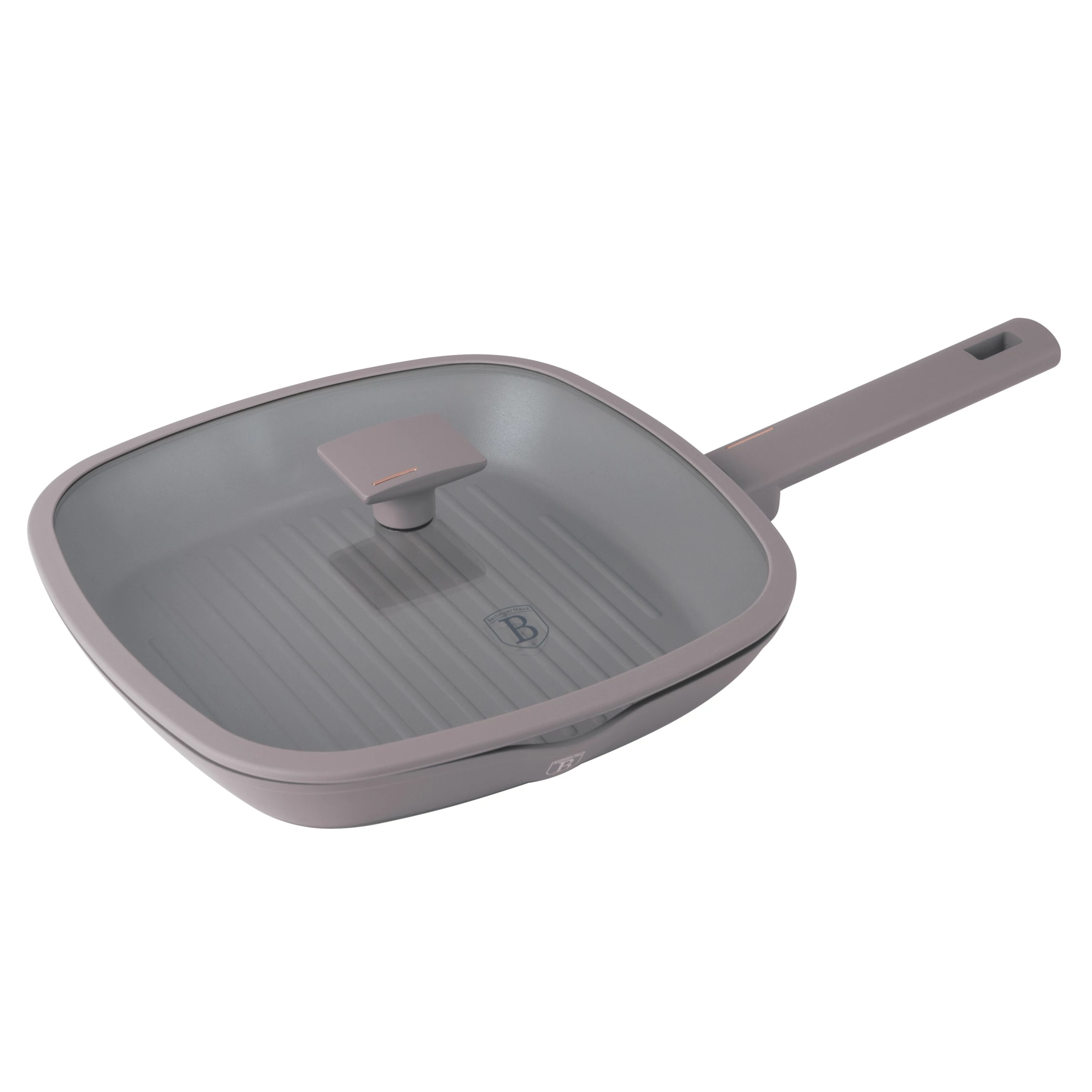BerlingerHaus Grill serpenyő fedővel (28 cm) Taupe Collection  BH/8097
