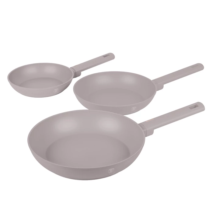 BerlingerHaus 3 részes serpenyő szett Taupe Collection  BH/8108