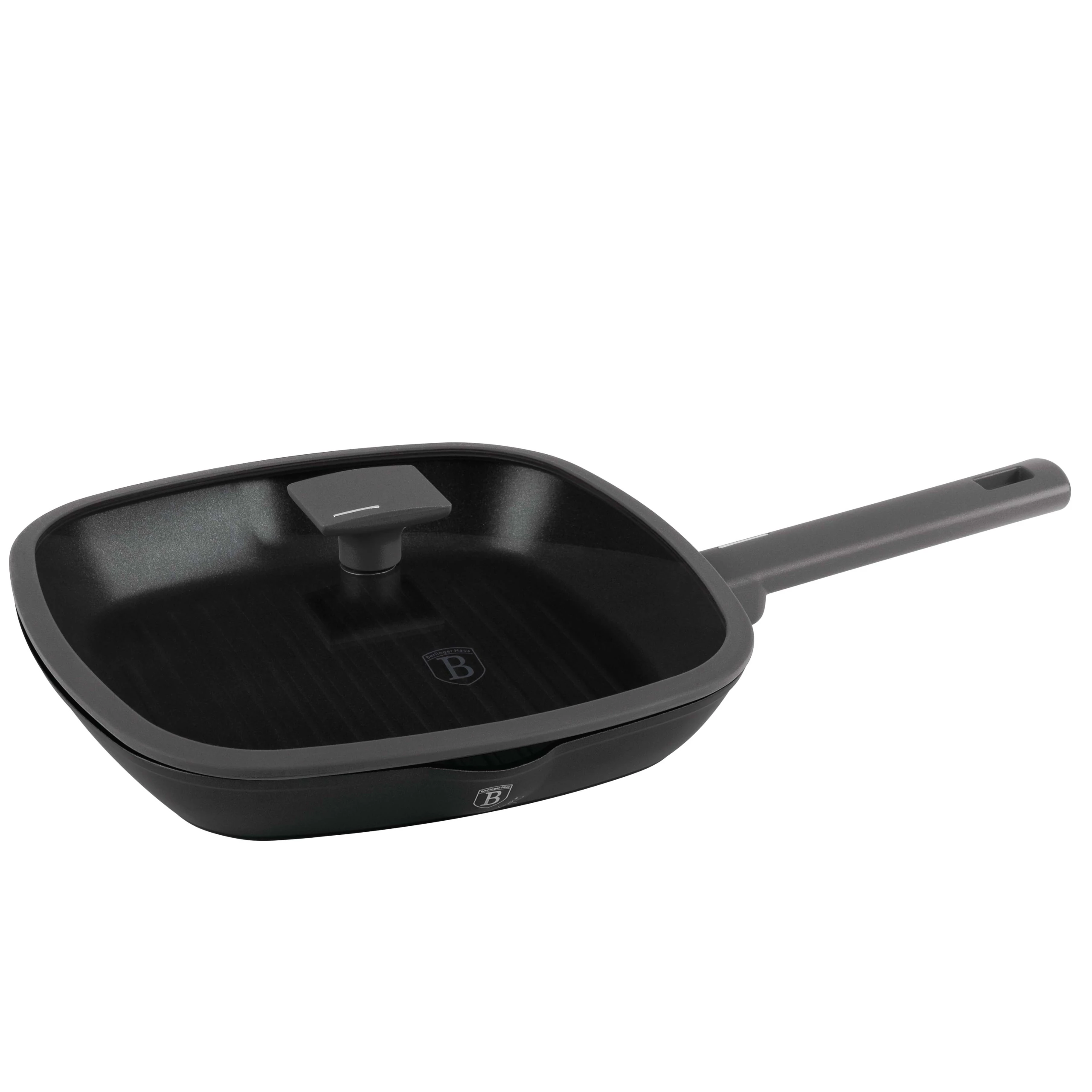 BerlingerHaus Grill serpenyő fedővel (28 cm) Antracit Collection  BH/8127