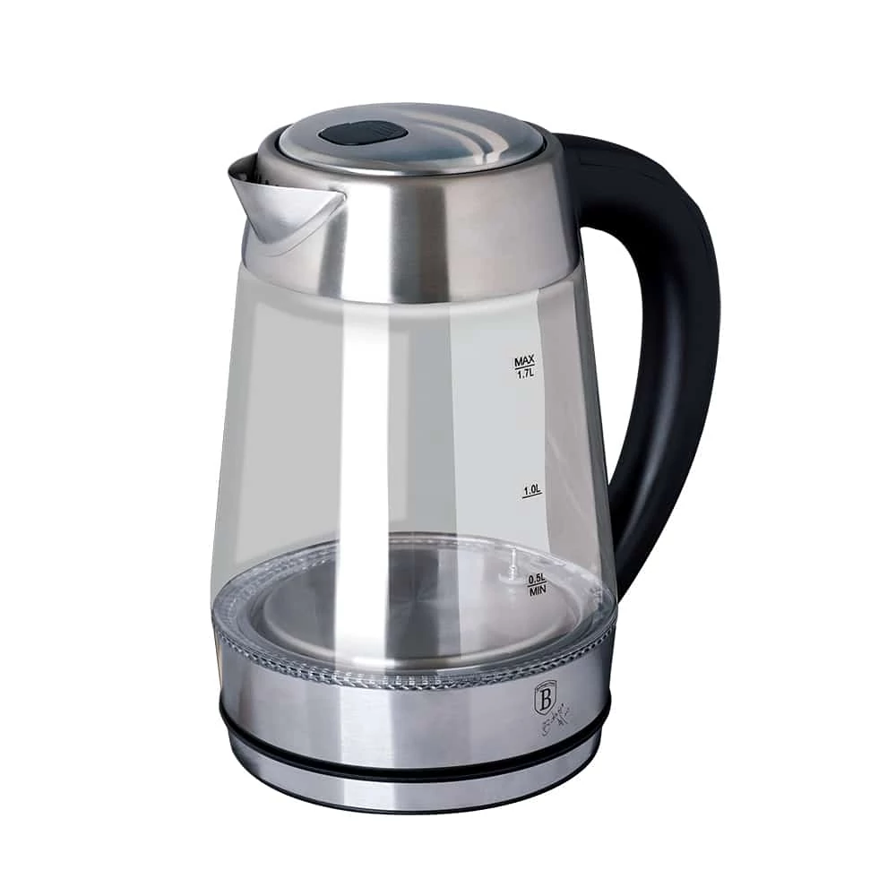 BerlingerHaus Elektromos üveg vízforraló (2200 W) Black Silver Collection  BH/9127