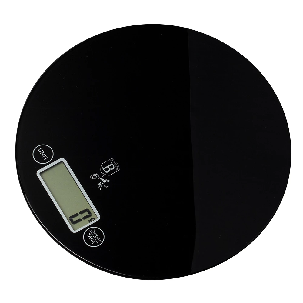 BerlingerHaus Konyhai mérleg (5 kg) Matte Black Collection  BH/9435