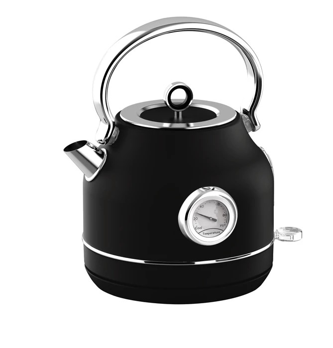BerlingerHaus Elektromos, hőfok kijelzővel ellátott vízforraló (2200 W) Matte Black Collection  BH/9640