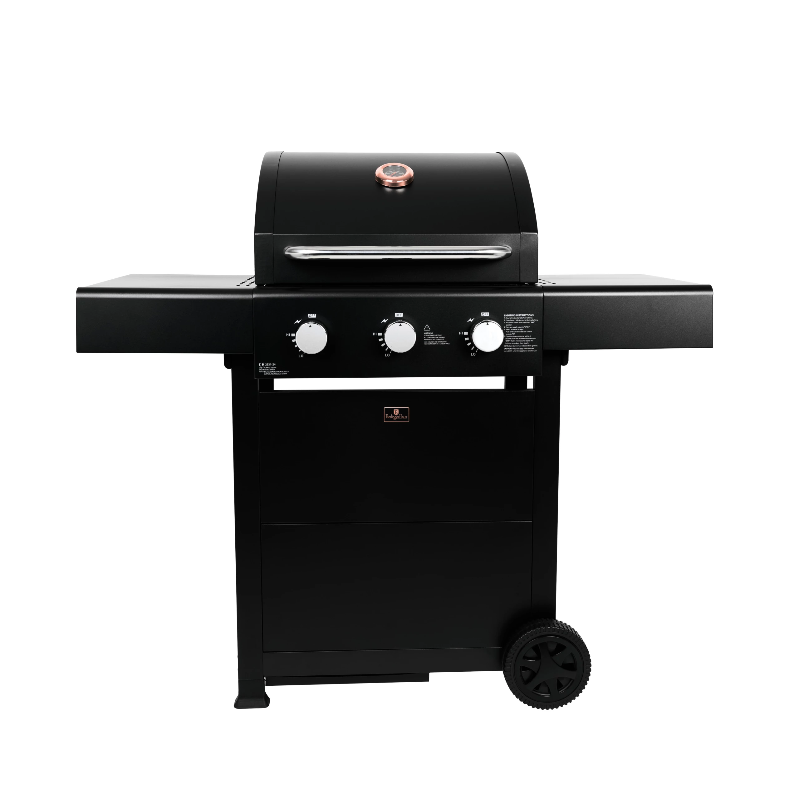 Berlinger Haus Kültéri gáz grill sütő, 3 állásos(BH-8604)
