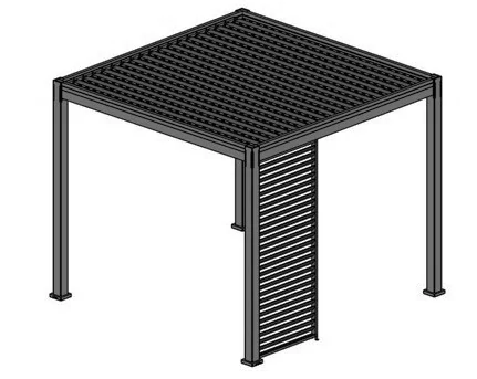 Rojaplast bioklimatikus pergolához vízszintes árnyékpanel (kiegészítő) - 1 M (1235)