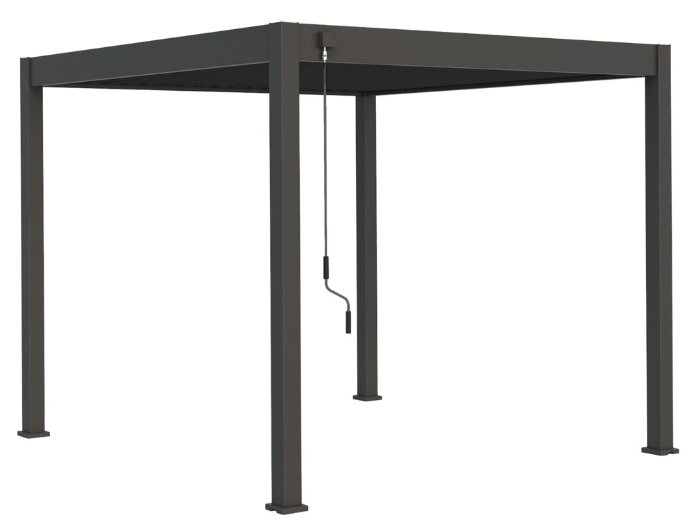 Rojaplast intro neo bioklimatikus pergola 4X3 M - szürke, RAL 7016  (4343)