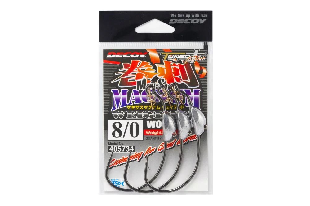 OFFSET HOROG SÚLYOZOTT DECOY WORM 130M MAKISAGU MAGNUM #10/0 14gr