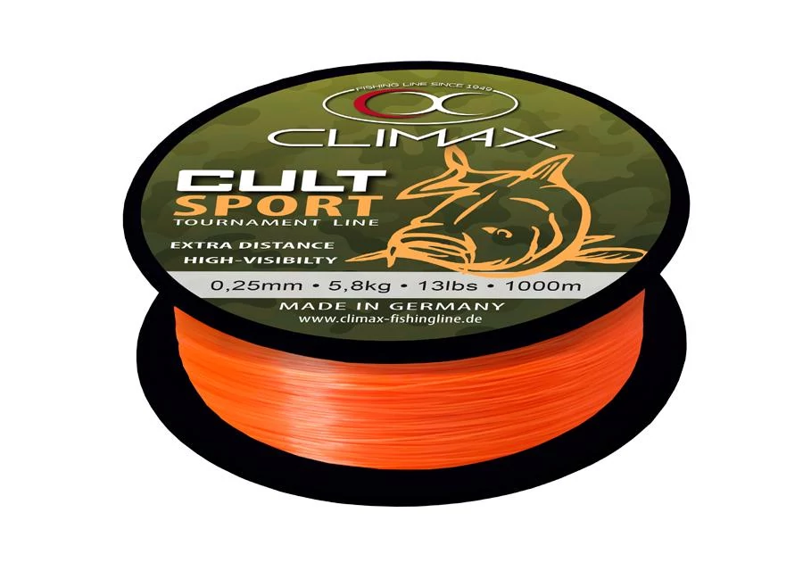 CLIMAX CULT CARP SPORT MONO ORANGE 1000m 0.30mm