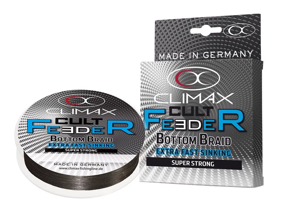 CLIMAX CULT FEEDER BOTTOM BRAID 110m 0.15mm 7.5kg Dark Grey