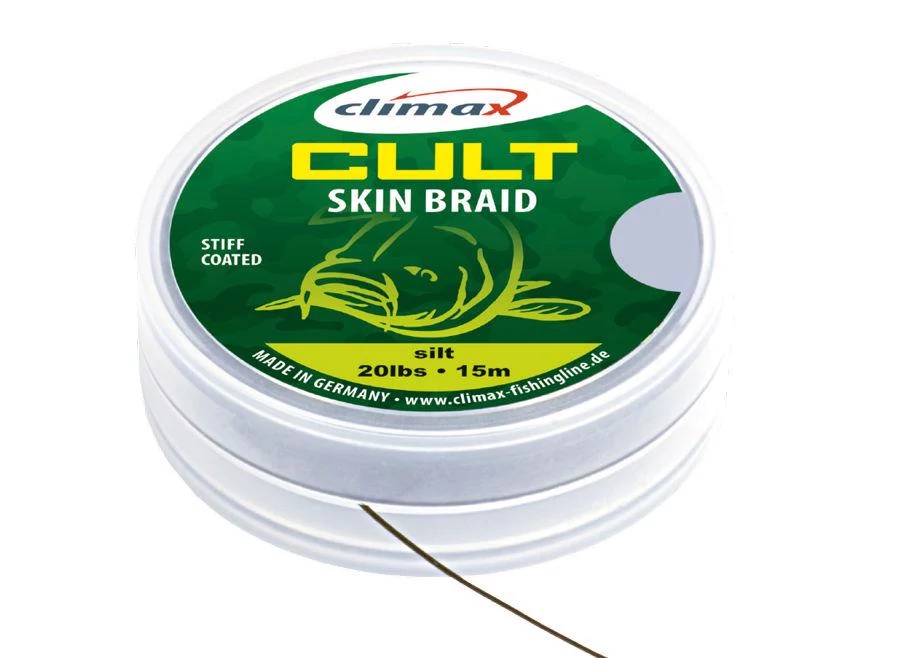 CLIMAX CULT CARP SKIN BRAID 15m 20lb Camou Brown