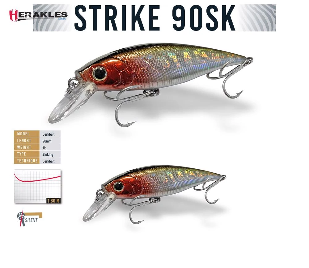 STRIKE 90SK 9cm 11gr Silver Shad