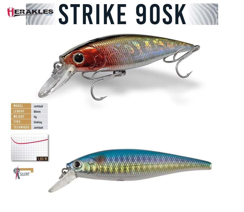 STRIKE 90SK 9cm 11gr Rainbow