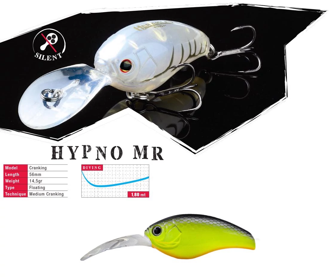 HYPNO-MR F 5.6cm 14.5gr Chartreuse Black Back