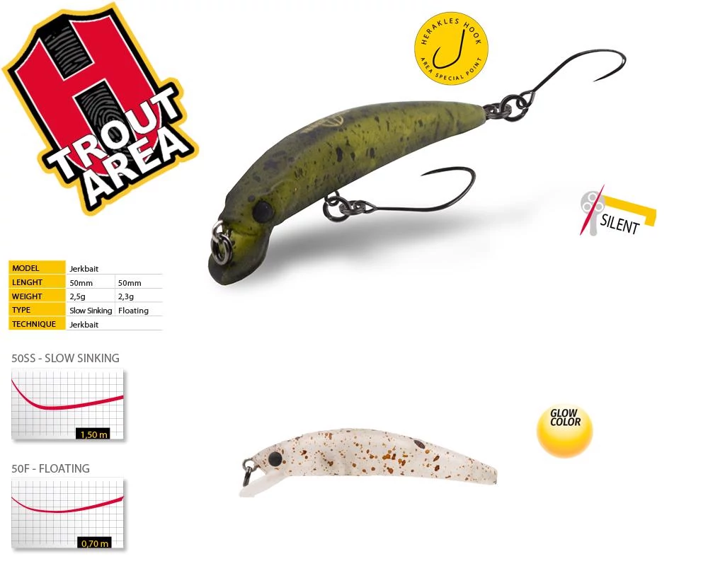TESER 50F 5.0cm 2.3gr Ghost Pellet