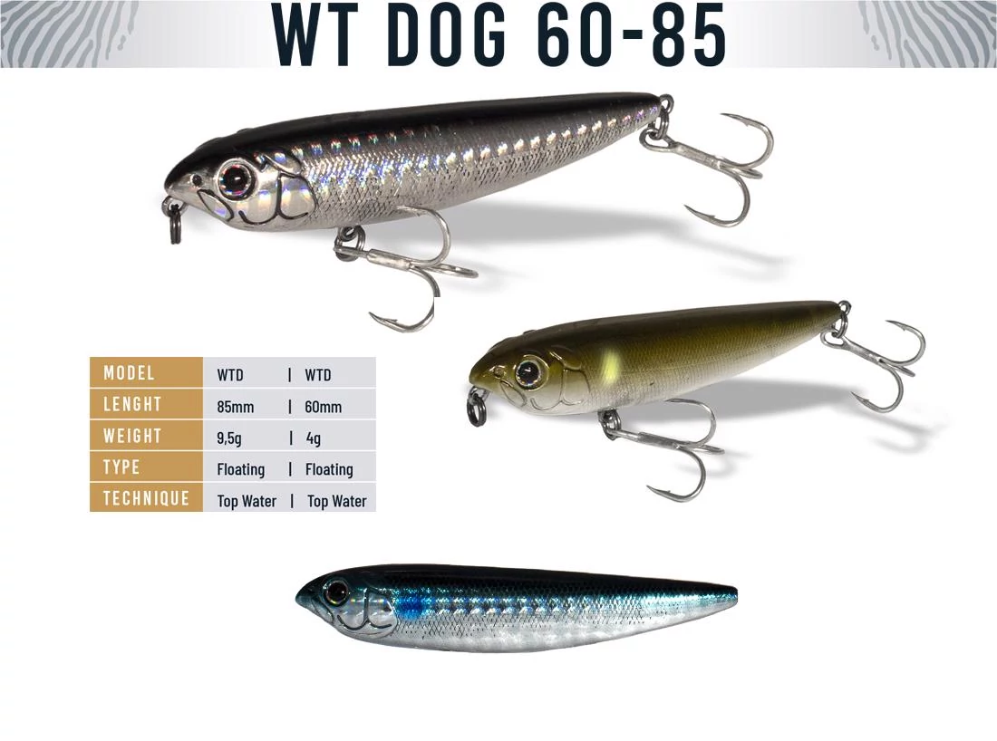 WT-DOG 85 8.5cm 9.5gr Blue Fish