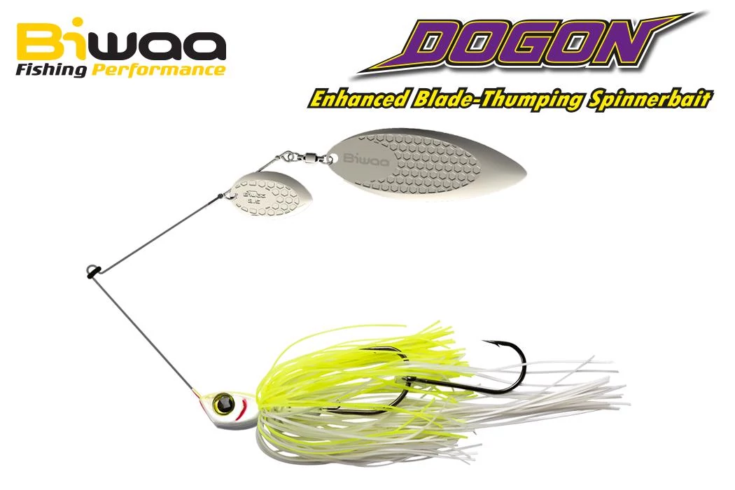 BIWAA DOGON SPINNERBAIT 3/4oz 21gr 01 White Chart-Silver Blades