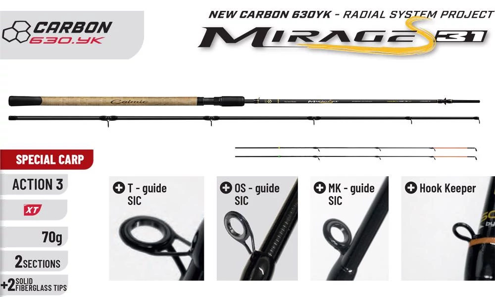 COLMIC MIRAGE S31 FEEDER SPECIAL CARP 330 MH 70gr horgászbot