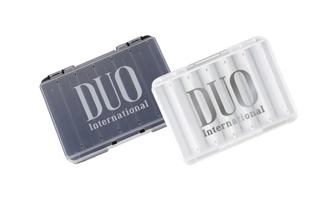 DOBOZ DUO REVERSE LURE CASE D86 14x10.4x3.2cm Pearl Black/Gold Logo