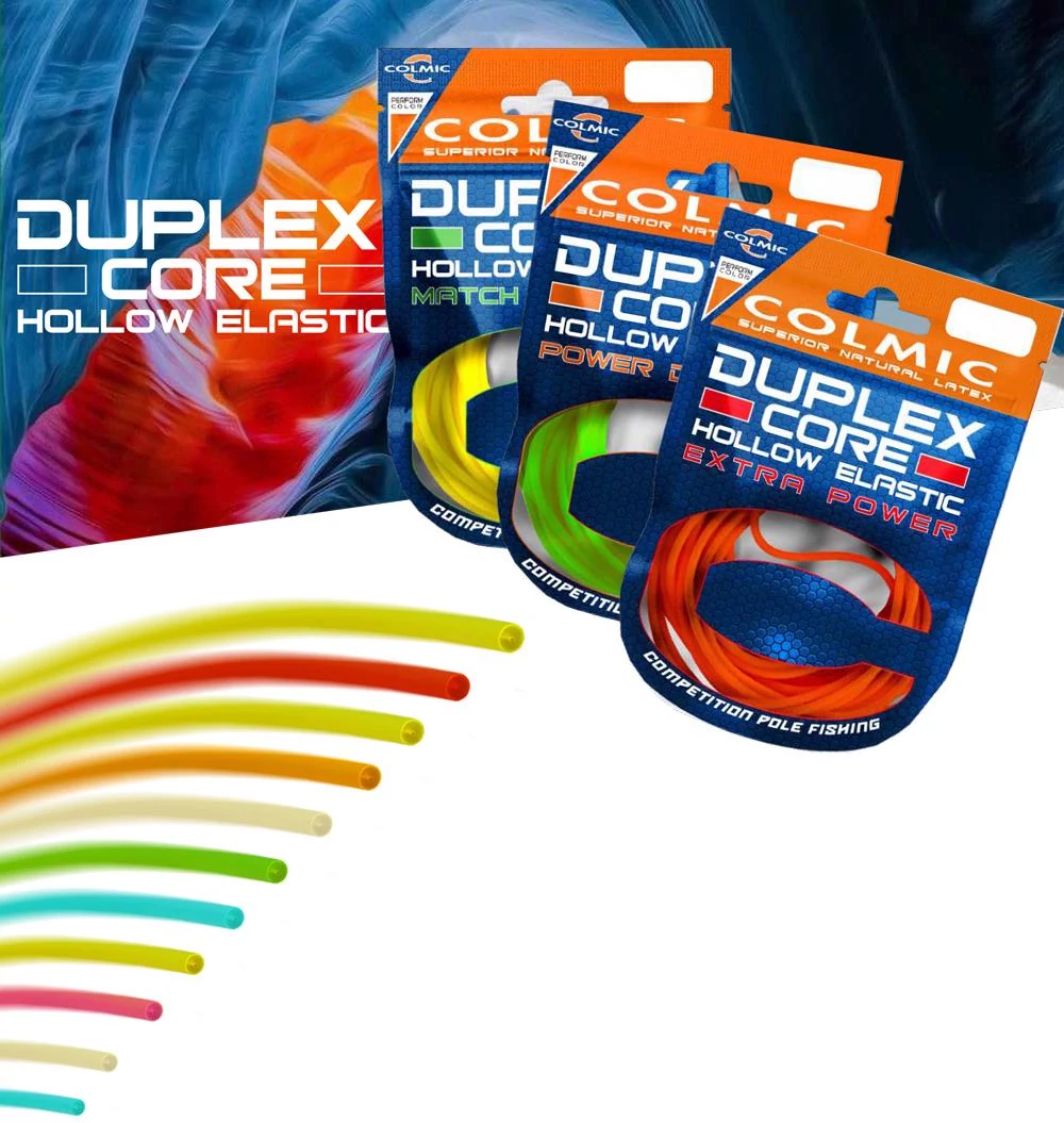 COLMIC DUPLEX CORE HOLLOW ELASTIC 5mt 2.50mm Green