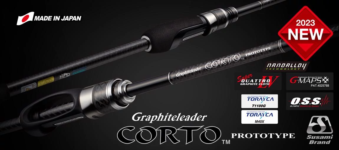 Graphiteleader CORTO PROTOTYPE 23GCORPS 612L-T 1.85m Fast 3gr Light horgászbot