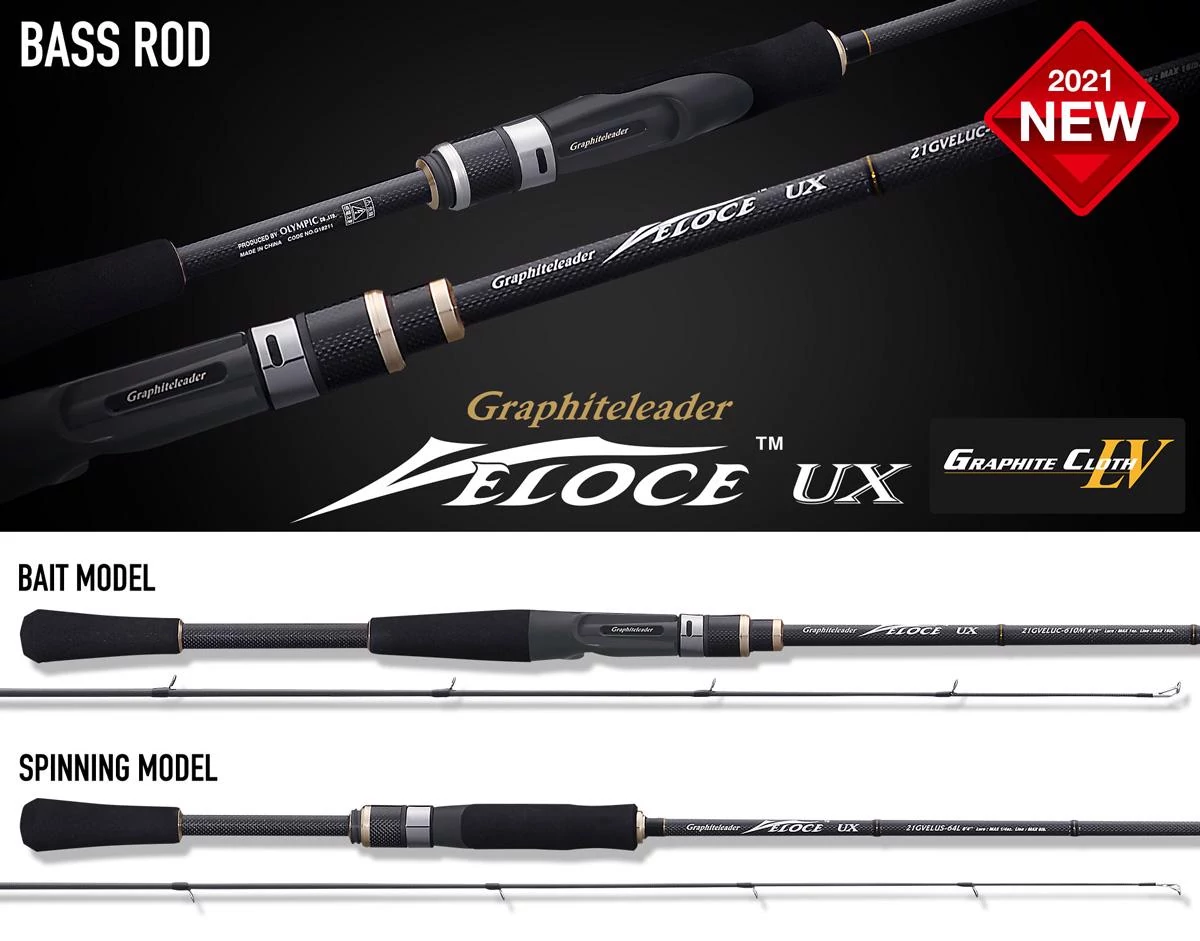 Graphiteleader VELOCE UX 21GVELUC-65ML R-Fast 1.96m 3/4oz 21gr Medium Light horgászbot