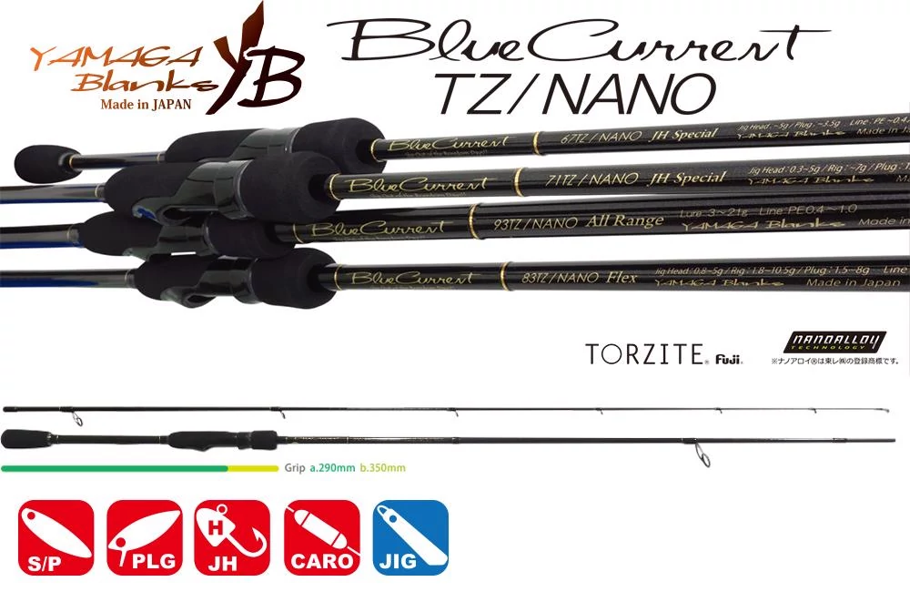 YAMAGA BLUE CURRENT 77TZ NANO GLOBAL STREAM SPECIAL 2.31m 1.5-13gr Fuji Titanium Torzite horgászbot
