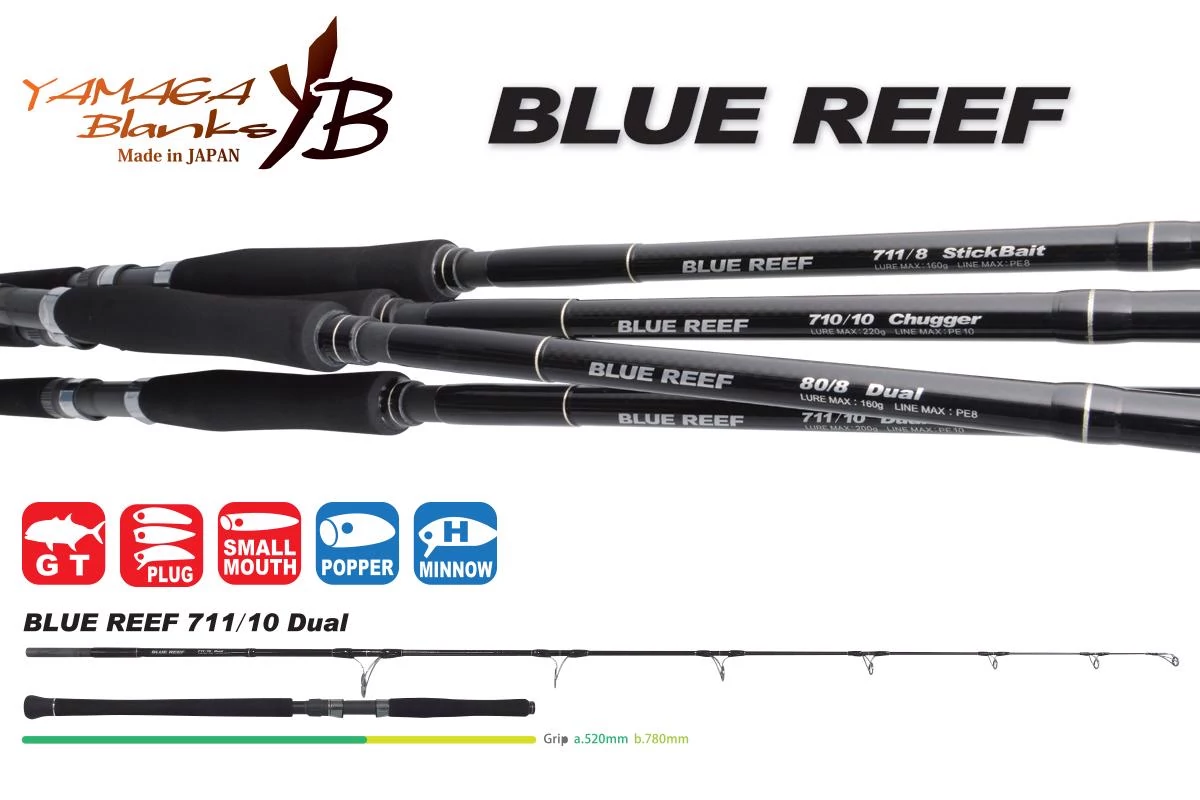 YAMAGA BLUE REEF GT 711/10 DUAL 2.47m Max 220gr