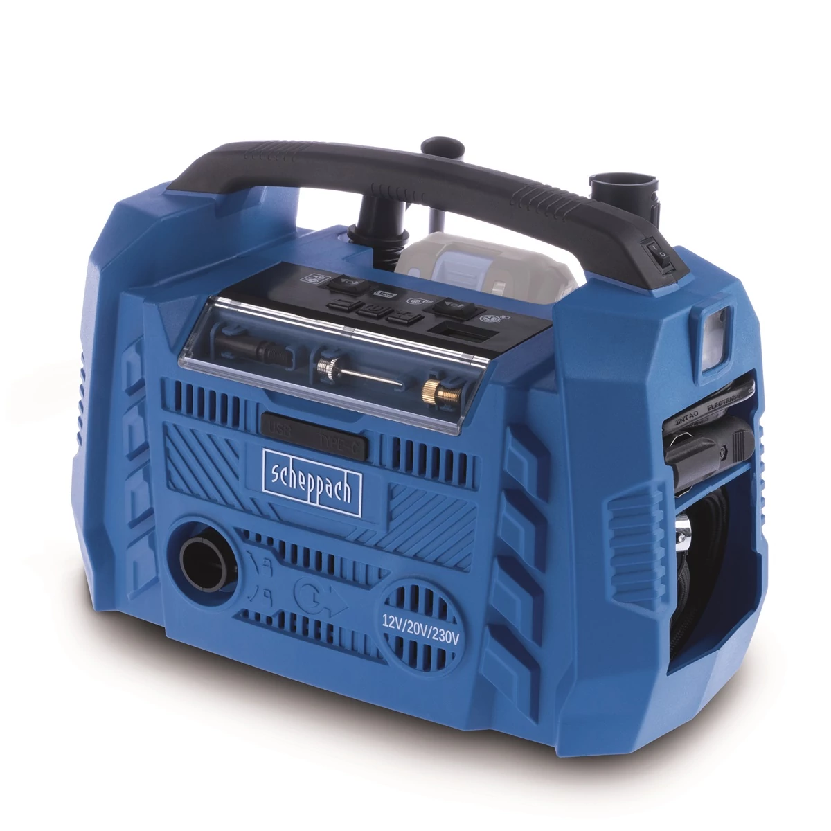 Scheppach Air Force 6 - akkus hibrid kompresszor – IXES 20 V, 12 V, 230 V (akku és töltő nélkül)(5906159901)