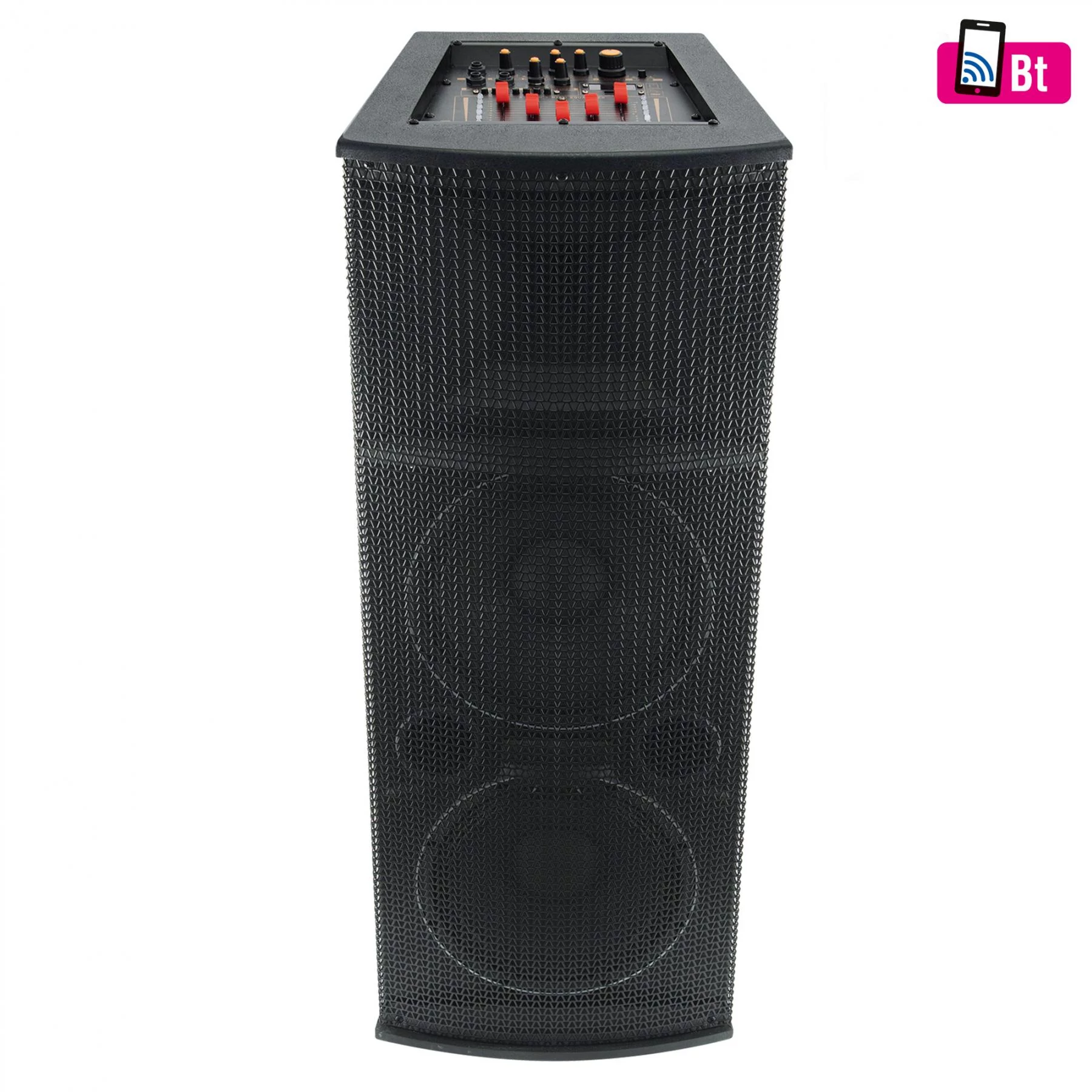 SAL Aktív hangdoboz, 2x25cm, 2xMIC, BT/MP3 (PAX 225B)[SG]