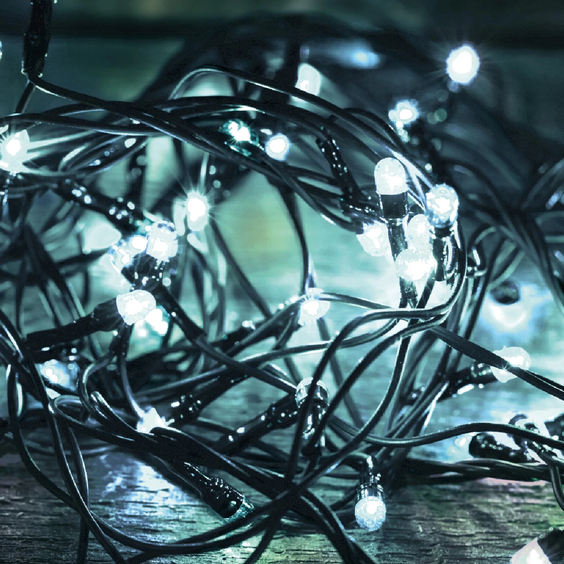 HOME LED-es fényfüzér, 100LED, 8pr., hidegfehér, kültéri (LED 108C/WH)[SG]