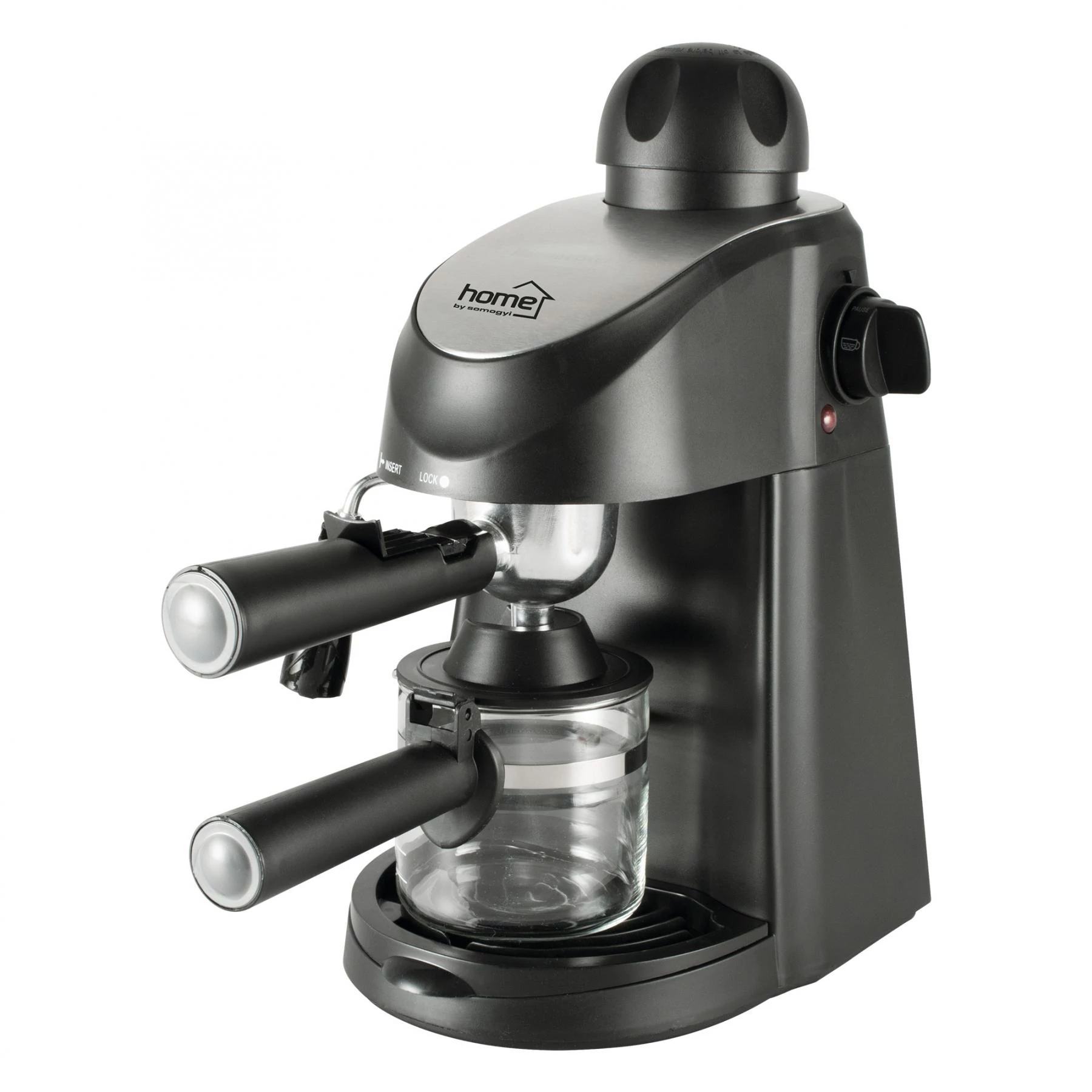 HOME Presszókávé főző, 240 ml, 3,5 bar, fekete (HG PR 06)[SG]