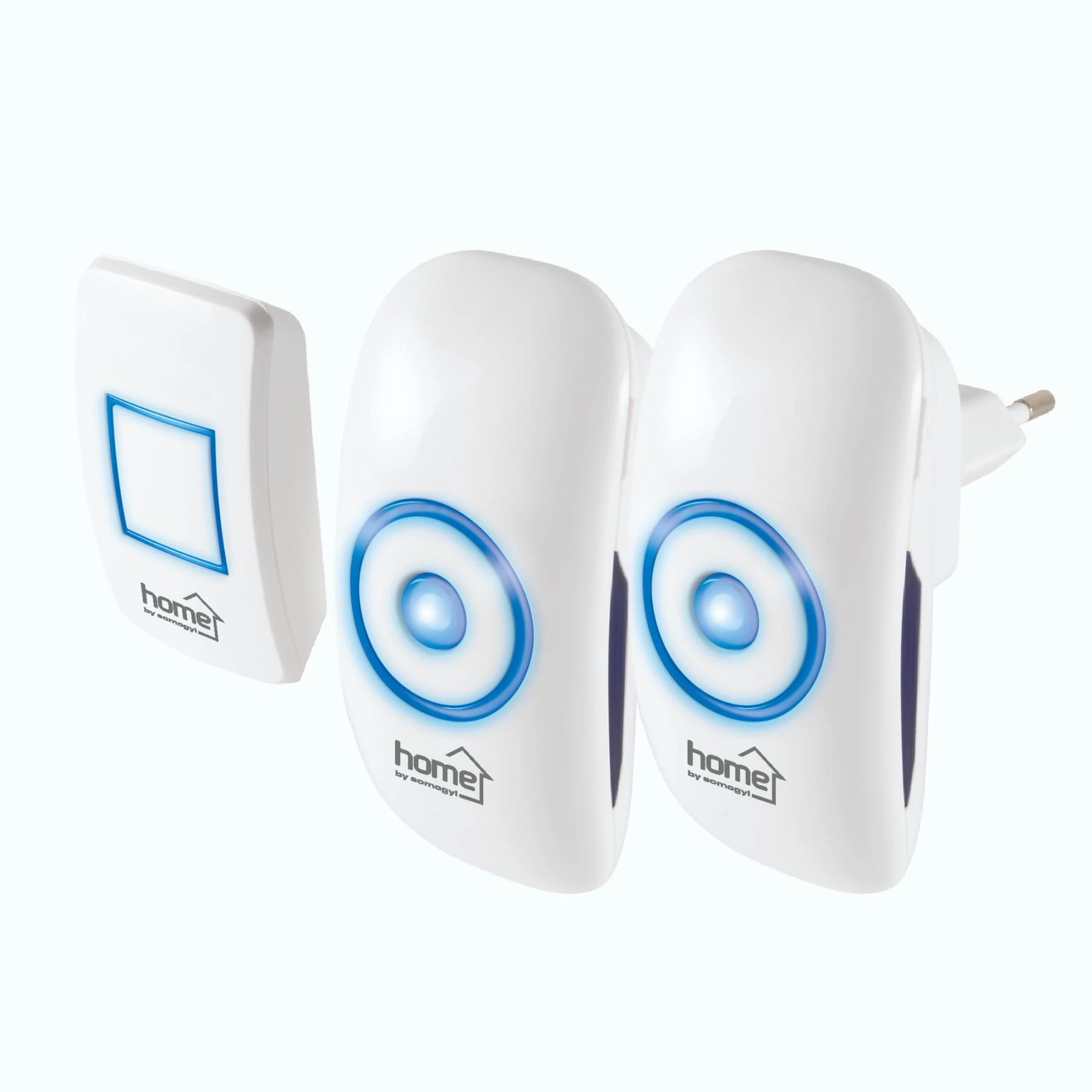 HOME Vez.n. csengő szett,  2db csengő, 230 V~, 150m (DBS 1501AC)[SG]