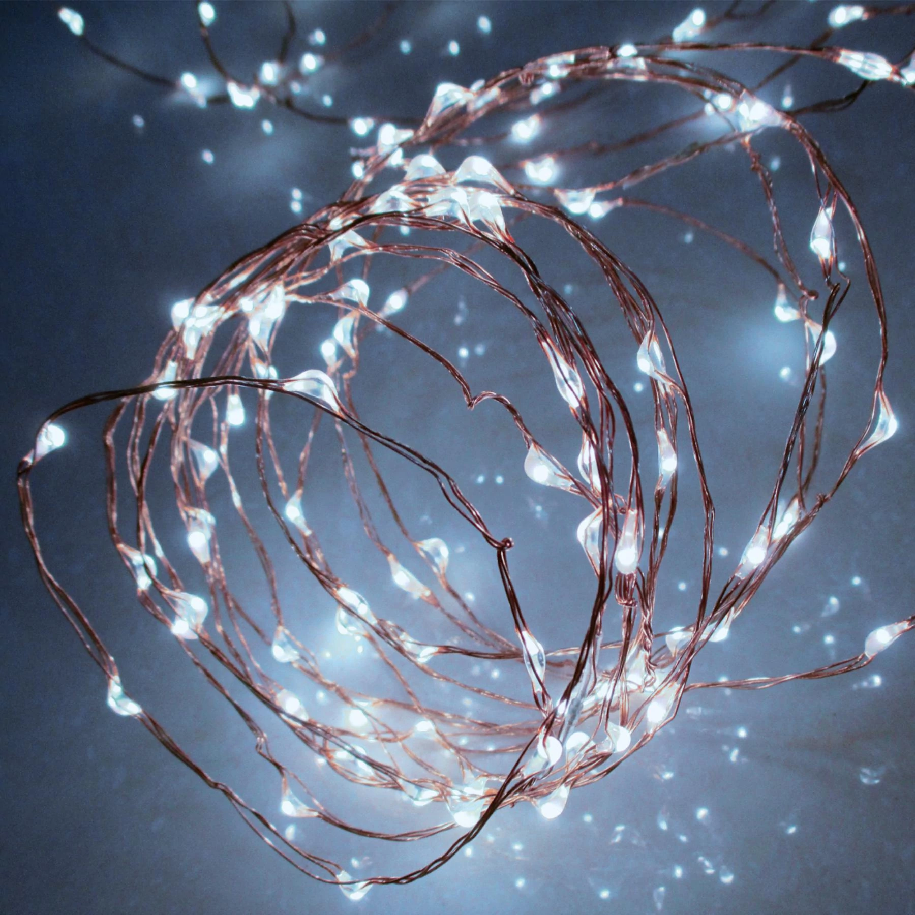 HOME Micro LED-es fényfüzér, 80 LED, hidegfehér, kültéri (ML 80/WH)[SG]