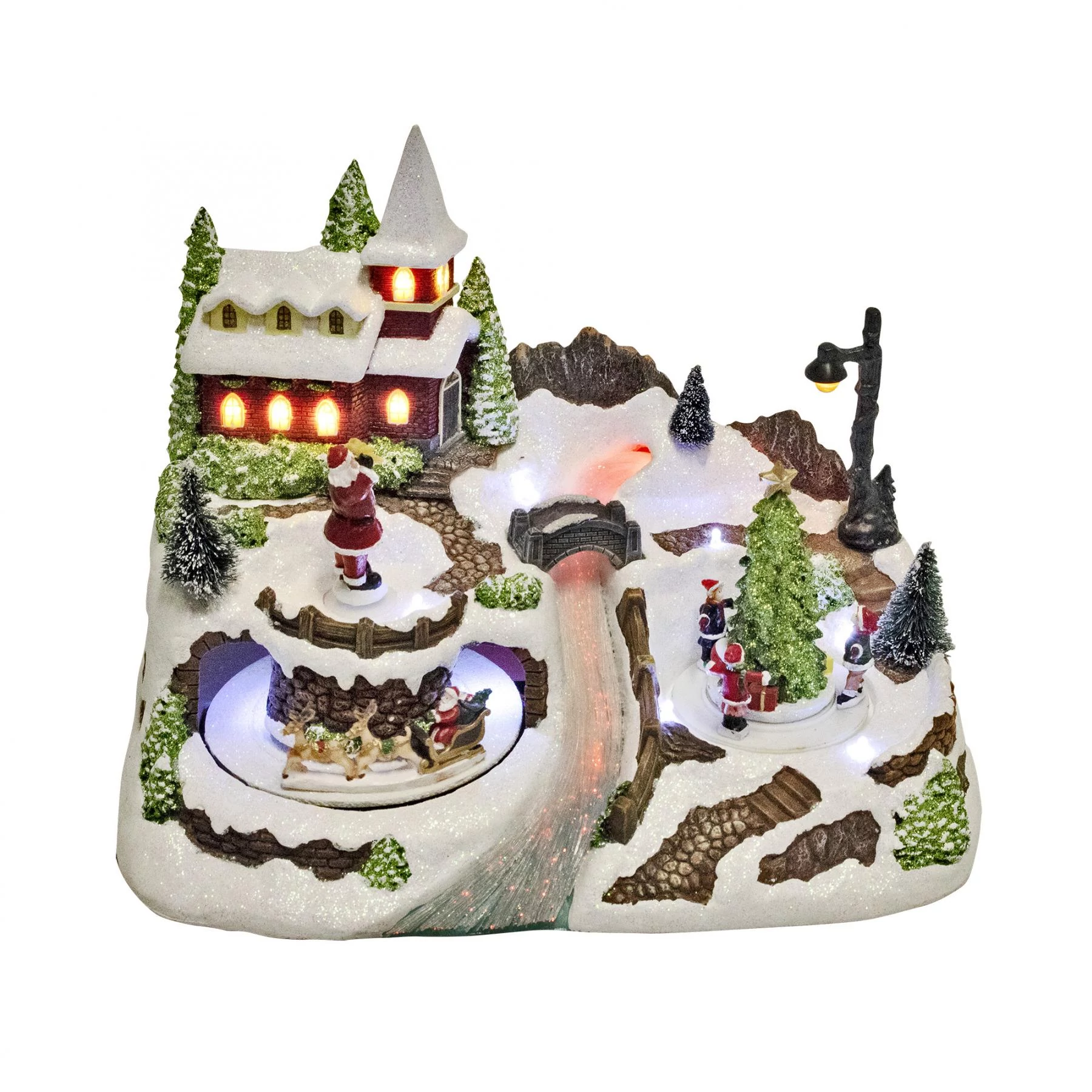 HOME Dioráma patak, szán, gyerekek (DRM 10)[SG]
